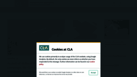 What Cla.org.uk website looked like in 2021 (2 years ago)