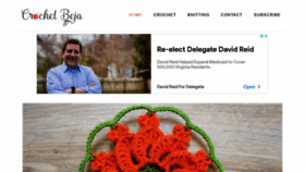 What Crochetbeja.com website looked like in 2021 (2 years ago)