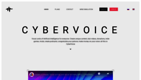 What Cybervoice.io website looked like in 2021 (3 years ago)