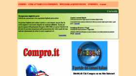 What Compro.it website looked like in 2021 (2 years ago)