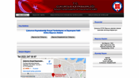 What Cukurovasydv.gov.tr website looked like in 2021 (2 years ago)