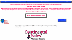 What Continentalsales.net website looked like in 2021 (2 years ago)