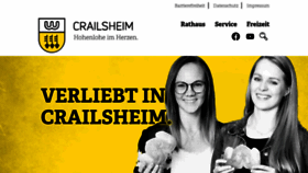 What Crailsheim.de website looked like in 2021 (2 years ago)