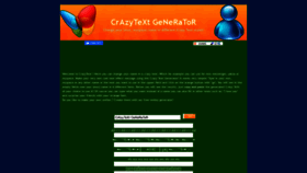 What Crazytextgenerator.com website looked like in 2021 (2 years ago)