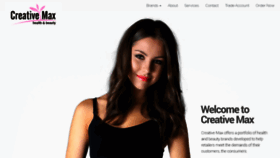 What Creativemax.com website looked like in 2021 (3 years ago)