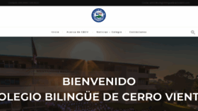 What Colegiobilinguedecerroviento.com website looked like in 2021 (2 years ago)