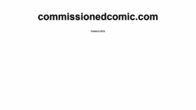What Commissionedcomic.com website looked like in 2021 (2 years ago)