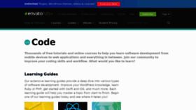 What Code.tutsplus.com website looked like in 2021 (2 years ago)