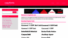 What Copyfonts.com website looked like in 2021 (2 years ago)