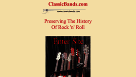 What Classicbands.com website looked like in 2021 (2 years ago)