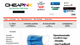 What Cheapink.dk website looked like in 2021 (2 years ago)