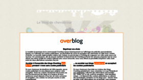 What Chevalcour.over-blog.org website looked like in 2021 (2 years ago)