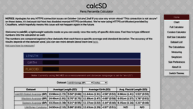 What Calcsd.info website looked like in 2021 (4 years ago)
