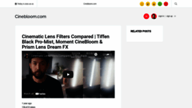 What Cinebloom.com website looked like in 2021 (2 years ago)