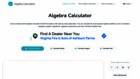 What Calculatoralgebra.com website looked like in 2021 (2 years ago)