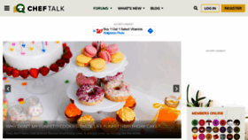 What Cheftalk.com website looked like in 2021 (2 years ago)