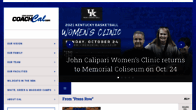 What Coachcal.com website looked like in 2021 (3 years ago)