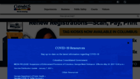 What Columbusga.org website looked like in 2021 (2 years ago)