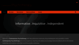 What Contemporarypsychotherapy.org website looked like in 2021 (2 years ago)
