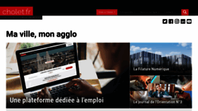 What Cholet.fr website looked like in 2021 (3 years ago)
