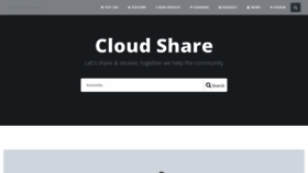What Cldshare.link website looked like in 2021 (2 years ago)