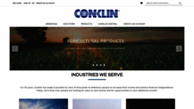 What Conklin.com website looked like in 2021 (2 years ago)