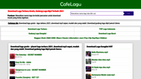 What Cafelagu.net website looked like in 2021 (2 years ago)