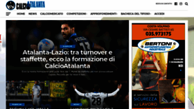 What Calcioatalanta.it website looked like in 2021 (2 years ago)