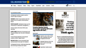 What Collingwoodtoday.ca website looked like in 2021 (2 years ago)