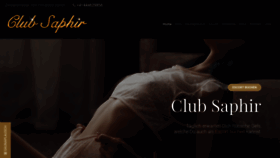 What Club-saphir.ch website looked like in 2021 (2 years ago)