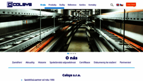 What Colsys.cz website looked like in 2021 (2 years ago)