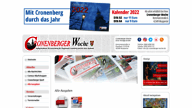 What Cronenberger-woche.de website looked like in 2021 (2 years ago)