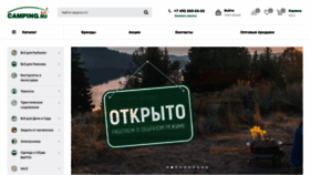 What Camping.ru website looked like in 2021 (2 years ago)