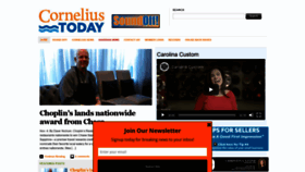 What Corneliustoday.com website looked like in 2021 (2 years ago)