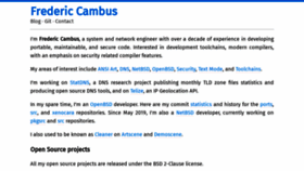 What Cambus.net website looked like in 2021 (2 years ago)