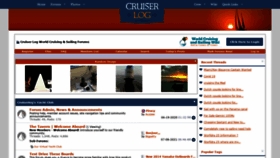 What Cruiserlog.com website looked like in 2021 (2 years ago)