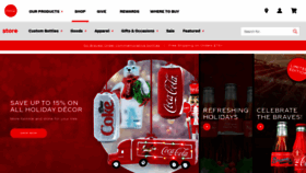 What Coca-colastore.com website looked like in 2021 (2 years ago)