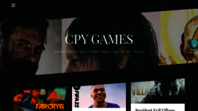 What Cpygames.com website looked like in 2021 (2 years ago)