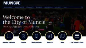 What Cityofmuncie.com website looked like in 2021 (2 years ago)