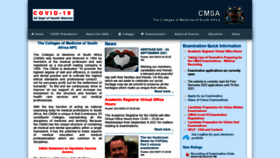 What Cmsa.co.za website looked like in 2021 (2 years ago)