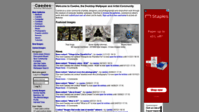What Caedes.net website looked like in 2021 (2 years ago)