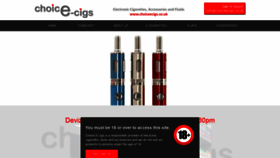 What Choiceecigs.co.uk website looked like in 2021 (2 years ago)
