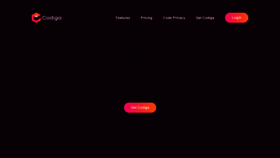 What Codiga.io website looked like in 2021 (2 years ago)