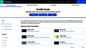 What Cardhub.com website looked like in 2021 (2 years ago)