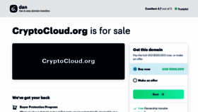 What Cryptocloud.org website looked like in 2021 (2 years ago)
