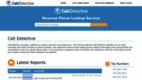 What Calldetective.net website looked like in 2021 (2 years ago)