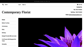 What Contemporaryflorist.com website looked like in 2021 (3 years ago)
