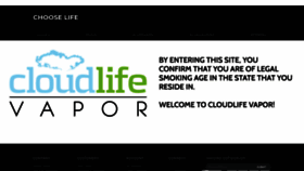What Cloudlifevapor.com website looked like in 2021 (2 years ago)
