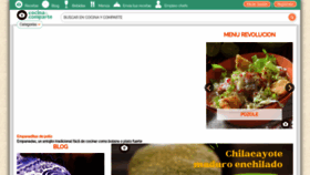 What Cocinaycomparte.com website looked like in 2021 (2 years ago)