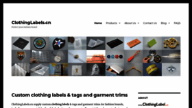 What Clothinglabels.cn website looked like in 2021 (2 years ago)
